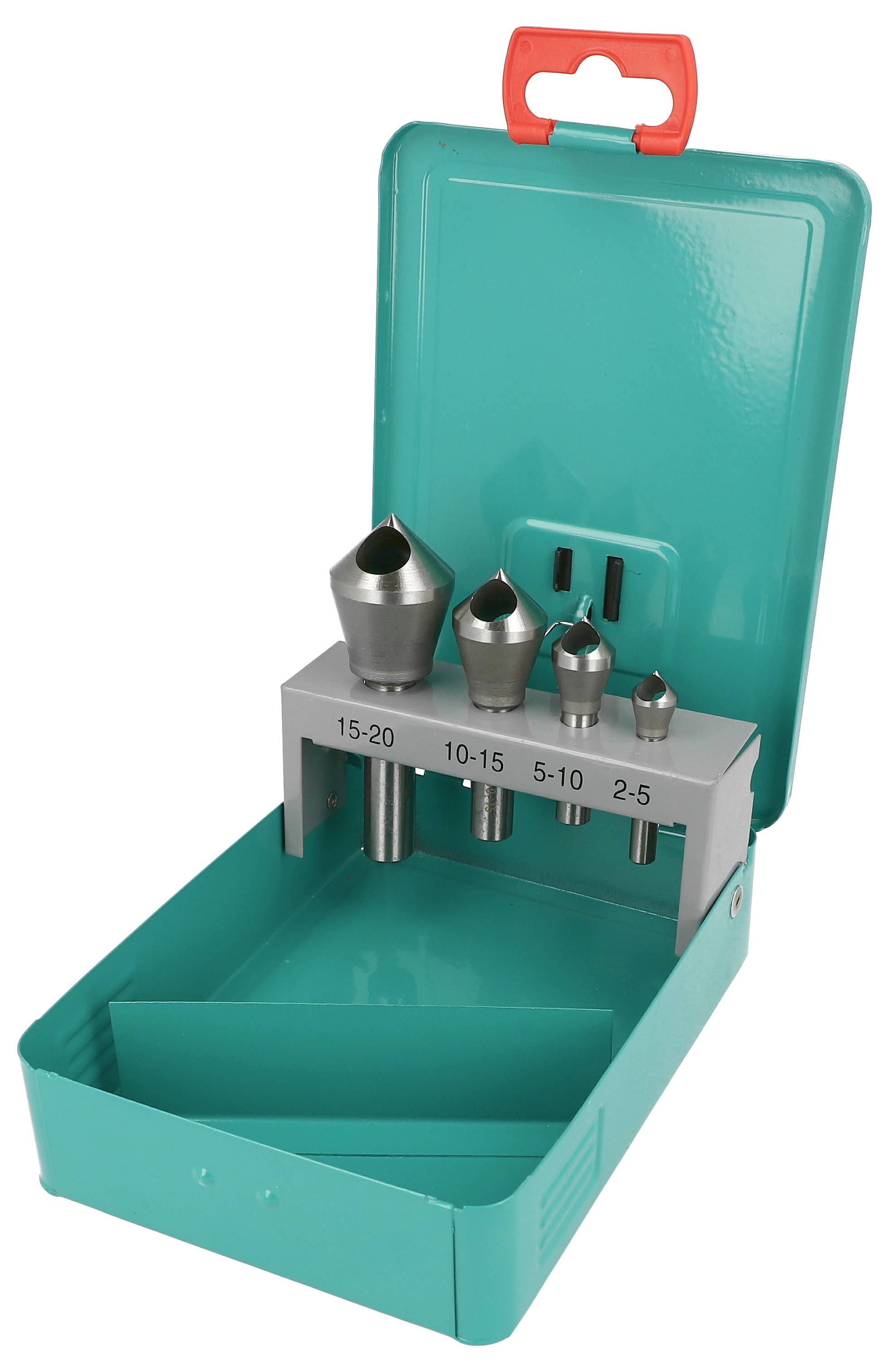 Heller 22596 0 Querlochsenker-Set 5 mm, 10 mm, 15 mm, 20 mm HSS Zylinderschaft 1 Set-1