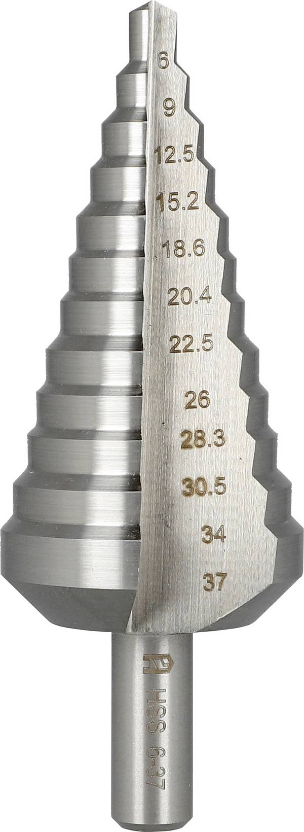 Heller 22610 3  HSS Stufenbohrer   Gesamtlänge 100 mm   Zylinderschaft 1 St.