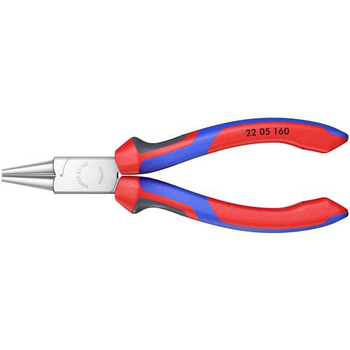 Knipex 22 05 160 Werkstatt Rundzange Gerade Chrom-Vanadium Elektrostahl 160 mm