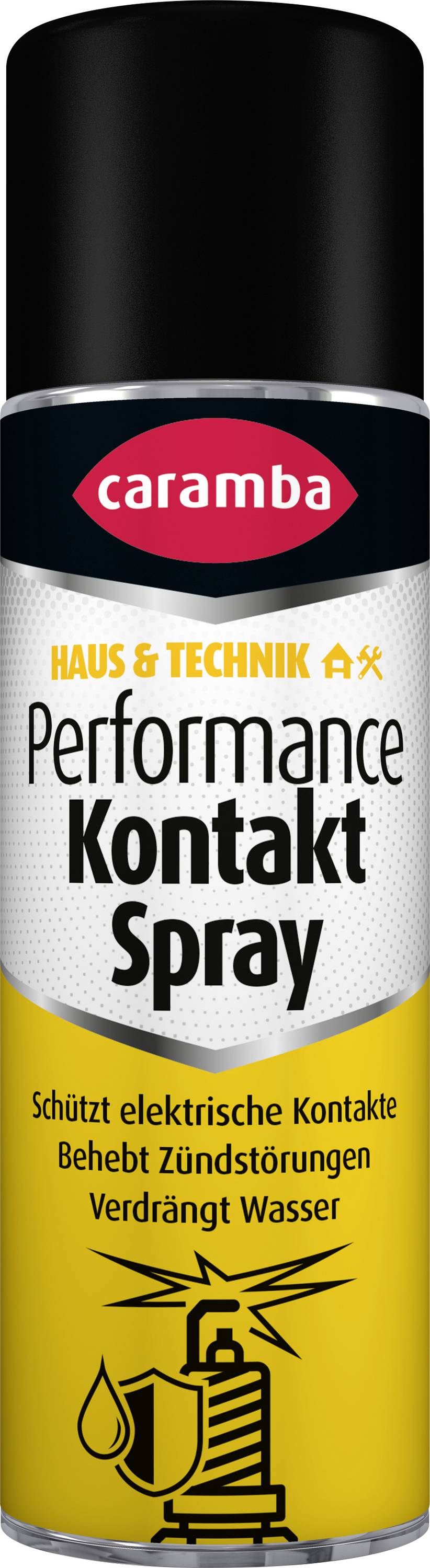 Caramba Performance Kontakt Spray - Spraydose zum Schutz elektrischer Kontakte, zum Auflösen von Korrosion und zum Verdrängen von Wasser.