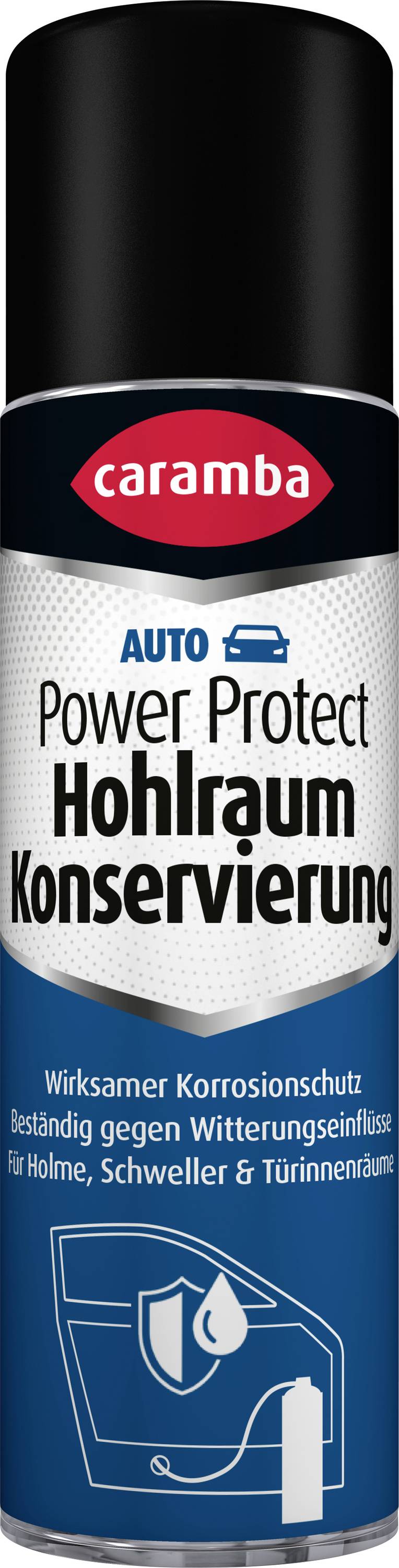 Caramba Auto Power Protect Hohlraumkonservierungsspray zur Hohlraumschutzkonservierung gegen Korrosion und Witterung in Autos und Türen.