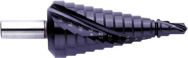 Exact 796 / 07023 HSS Stufenbohrer Gesamtlänge 98 mm TiAIN 3-Flächenschaft 1 St.