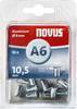 Novus Office 106440700 Blindnietmutter (Ø x L) 6 mm x 6 mm M4 Aluminium Aluminium 10 St.