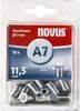 Novus Office 106440800 Blindnietmutter (Ø x L) 7 mm x 11.5 mm M5 Aluminium Aluminium 10 St.