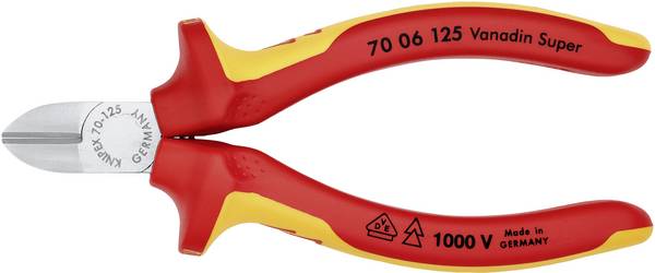 Knipex 70 06 125 VDE Seitenschneider mit Facette 125 mm