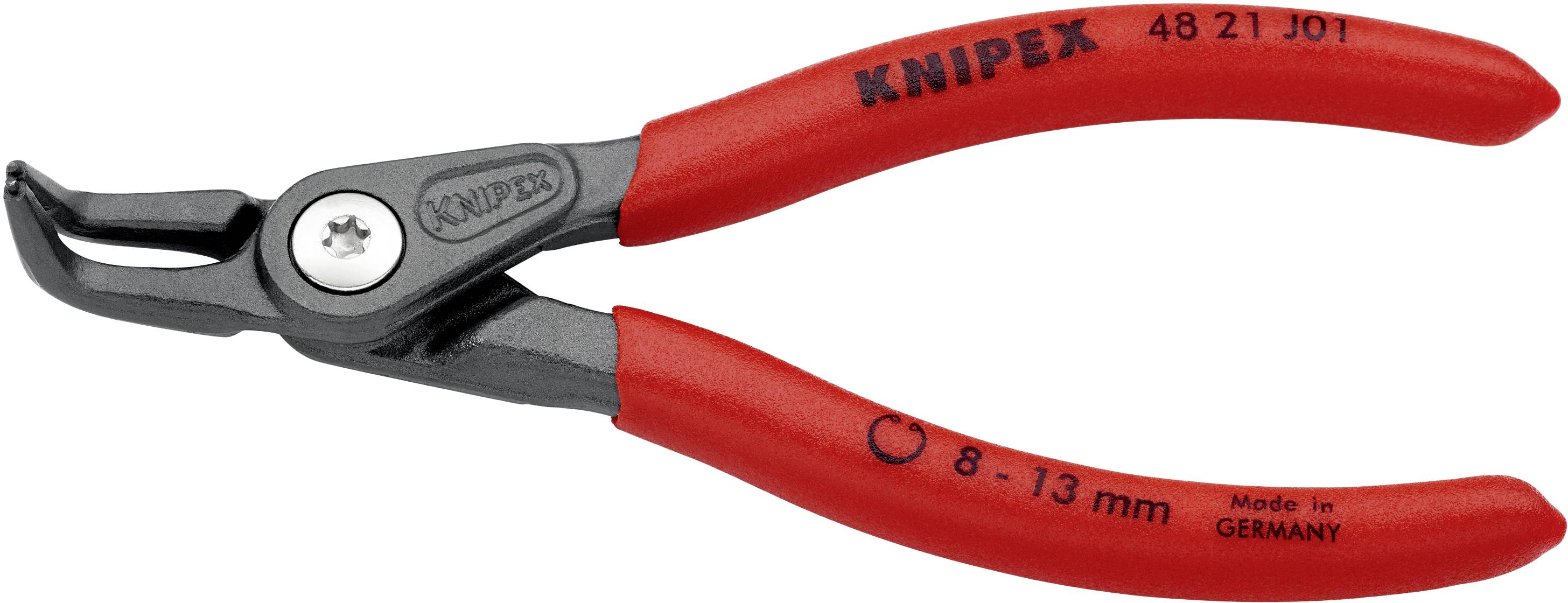 Rote Knipex Rohrschneiderzange mit einer Größe von 8-13 mm, hergestellt in Deutschland. Geeignet zum Schneiden von Rohren.