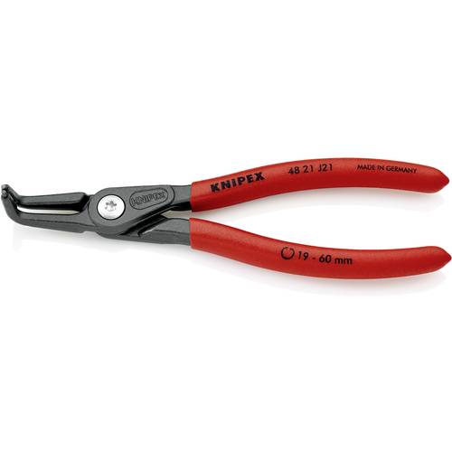 Thumbnail - Knipex 48 21 J21 Seegeringzange Passend für (Seegeringzangen) Innenringe 19-60 mm Spitzenform (Details) abgewinkelt 90°