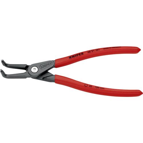 Knipex 48 21 J31 Seegeringzange Passend für (Seegeringzangen) Innenringe 40-100 mm Spitzenform (Details) abgewinkelt 90°
