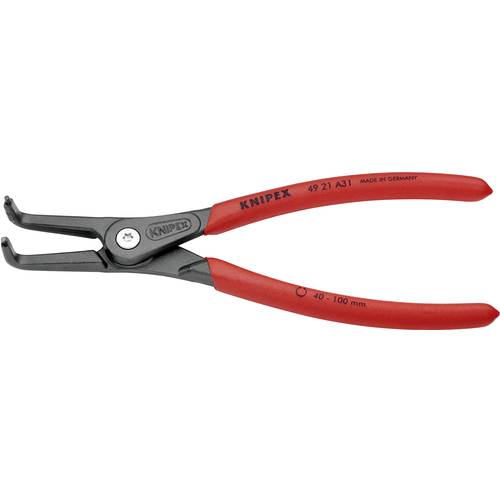 Knipex 49 21 A31 Seegeringzange Passend für (Seegeringzangen) Außenringe 40-100 mm Spitzenform (Details) abgewinkelt 90°