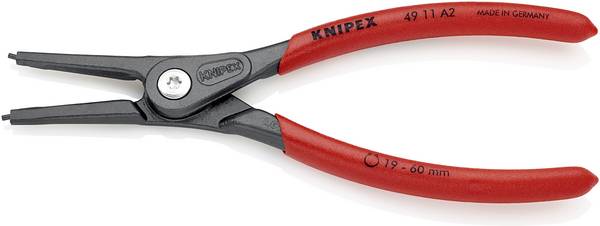 Knipex 49 11 A4 Seegeringzange Passend für (Seegeringzangen) Außenringe  85-140 mm Spitzenform (Details) gerade