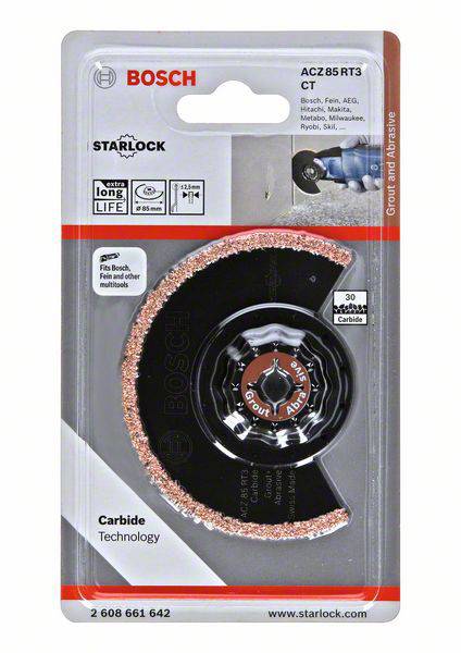 Bosch Accessories 2608661642 ACZ 85 RT Hartmetall Segmentsägeblatt 