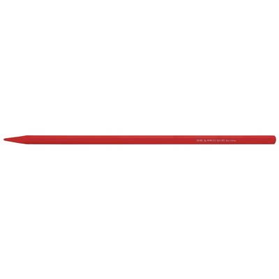 Ein roter Buntstift liegt horizontal, links spitz, rechts abgerundet. Markierung 'STABILO aquacolor'.