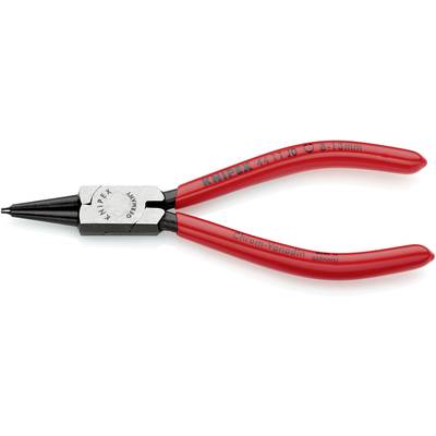 Rote Knipex-Zange mit konischen Backen, geeignet für feine Greifarbeiten und Montage kleiner Teile. Chrom-Vanadium-Konstruktion.