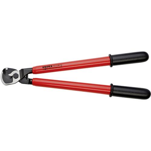 Knipex 95 17 500 95 17 500 VDE-Kabelschere Geeignet für (Abisoliertechnik) Alu- und Kupferkabel, ein- und mehrdrähtig 27...