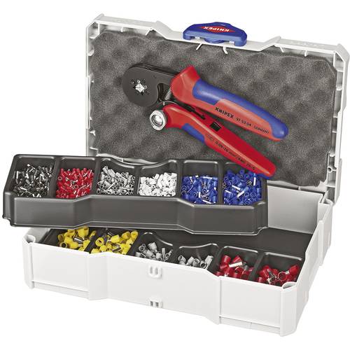 Knipex 97 90 09 97 90 09 Crimpzange Aderendhülsen 0.08 bis 10 mm² Inkl. Aderendhülsensortiment im Koffer