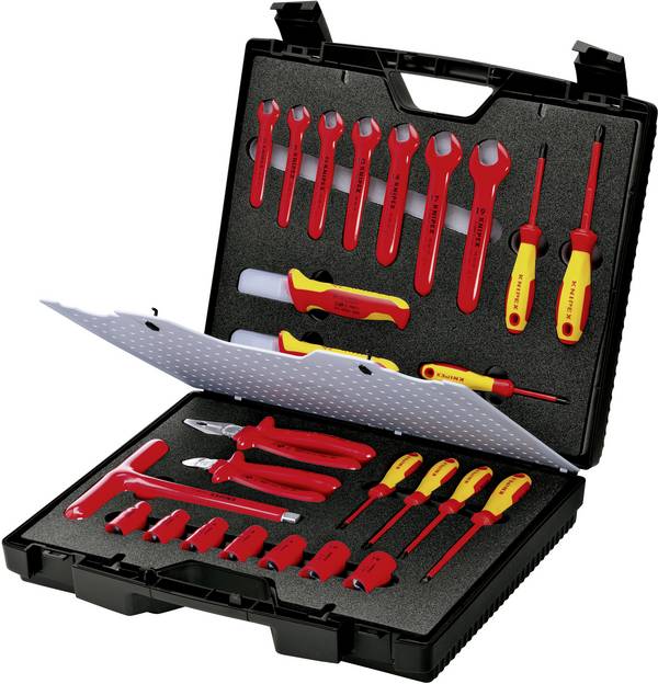 Knipex 98 99 12 Werkzeugset Elektriker im Koffer 26teilig
