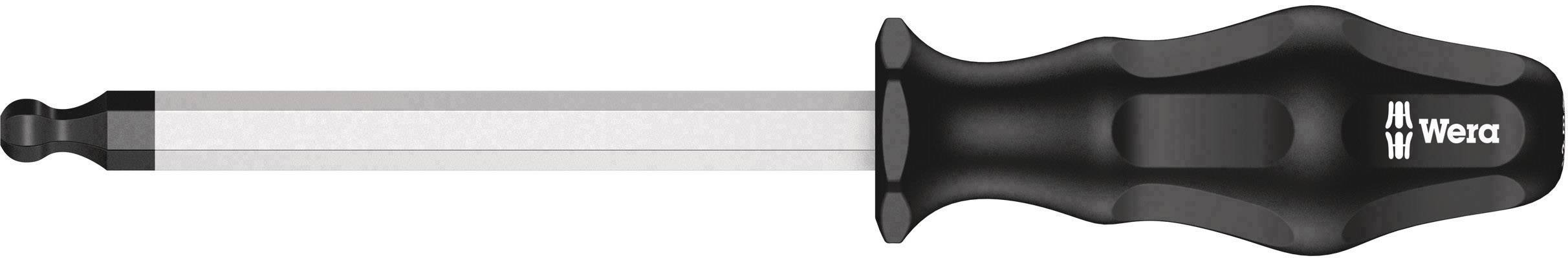 Ein Schraubendreher mit schwarzem, ergonomischem Griff und silberner, sechskantiger Klinge.