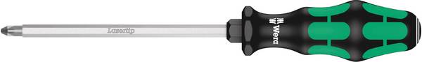 Wera 355 05009343001 Werkstatt Kreuzschlitz-Schraubendreher PZ 3 Klingenlänge: 150 mm