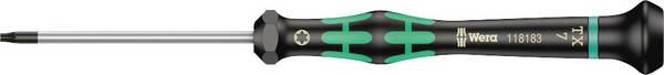 Wera 2067 Elektrotechnik und Feinwerktechnik Torx-Schraubendreher Größe (Schraubendreher) T 7 Klingenlänge: 60 mm  1 St.
