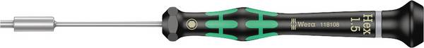 Wera 2069 Elektrotechnik und Feinwerktechnik Steckschlüssel-Schraubendreher Schlüsselweite (metrisch): 1.5 mm  Klingenlänge: 60 mm