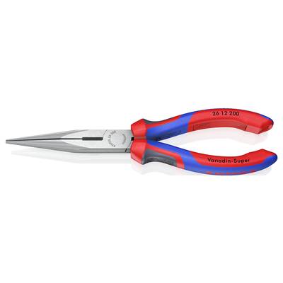 Knipex 26 12 200 Werkstatt Flachrundzange Gerade Vanadium Elektrostahl 200 mm