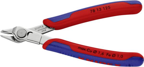 Knipex Super-Knips 78 13 125 Elektrotechnik und Feinwerktechnik Printzange ohne Facette 125 mm