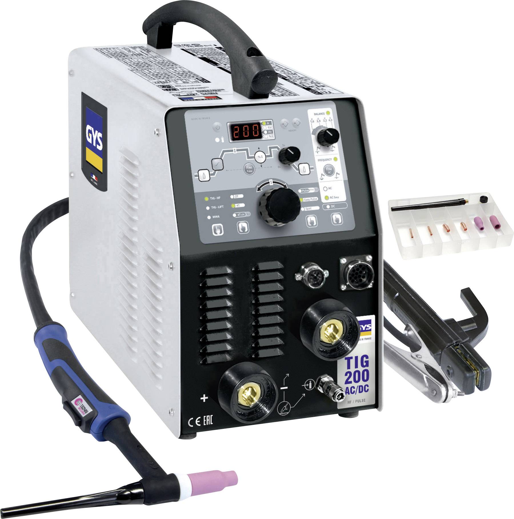 GYS TIG 200 Schweißinverter 5 - 160 A inkl. Zubehör