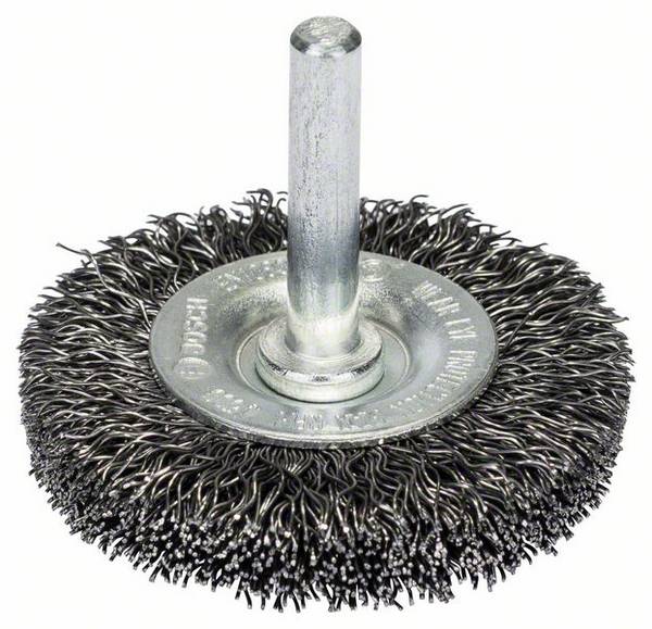 Bosch Accessories Stahl-Drahtbuerste Scheib75 x10mm/6 Schaft-Ø 6 mm 2607017120