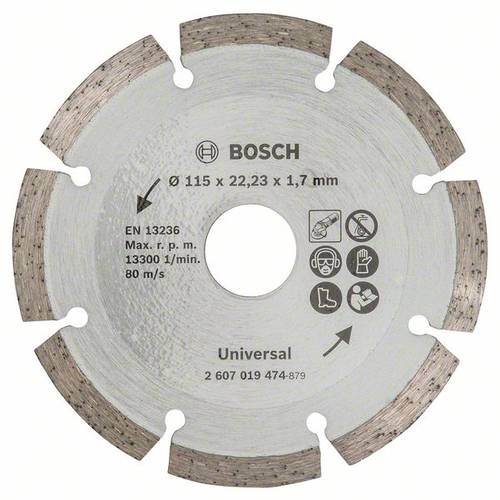 Bosch Accessories 2607019474 Bosch Universal - Diamant-Schneidscheibe - 115 Diamanttrennscheibe 1 St.