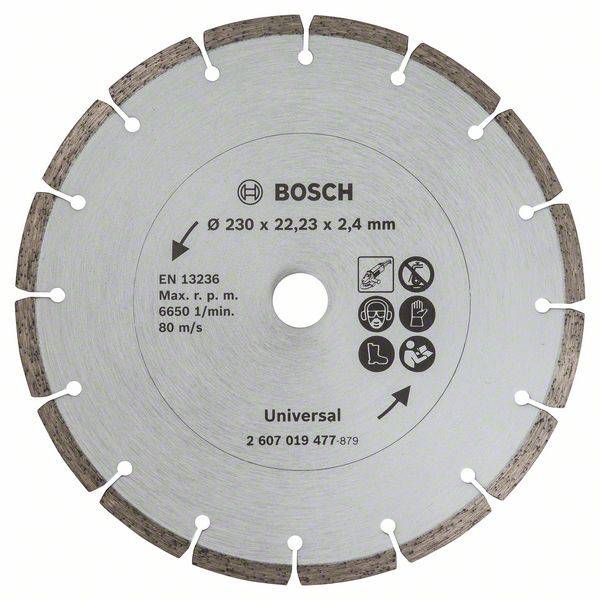 Bosch Accessories 2607019477 2607019477 Diamanttrennscheibe Durchmesser 230 mm Bohrungs-Ø 22.23 mm Baustellenmaterialien 1 St.