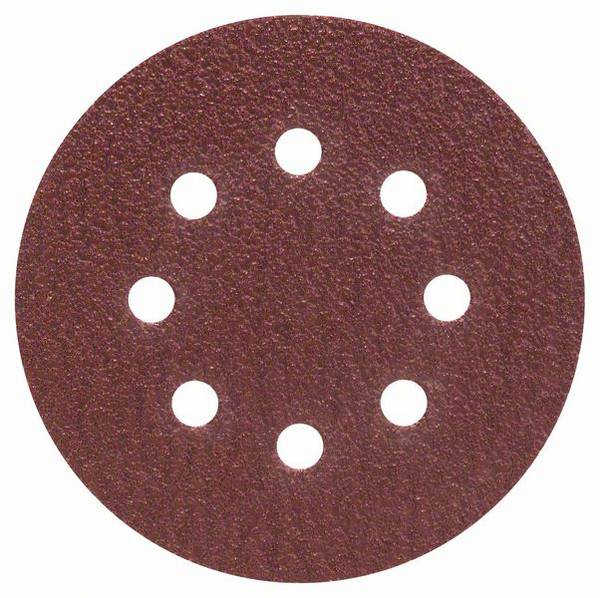 Bosch Accessories  2607019491 Exzenterschleifpapier mit Klett, gelocht Körnung (num) 40  (Ø) 125 mm 25 St.