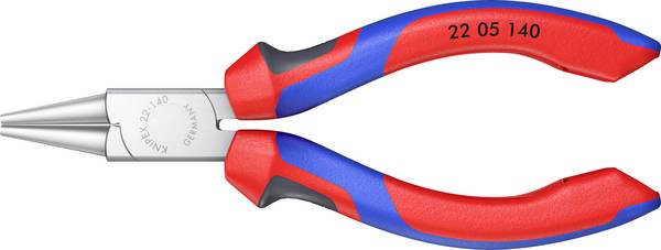 Knipex 22 05 140 Elektrotechnik und Feinwerktechnik Rundzange Gerade Chrom-Vanadium Elektrostahl 140 mm