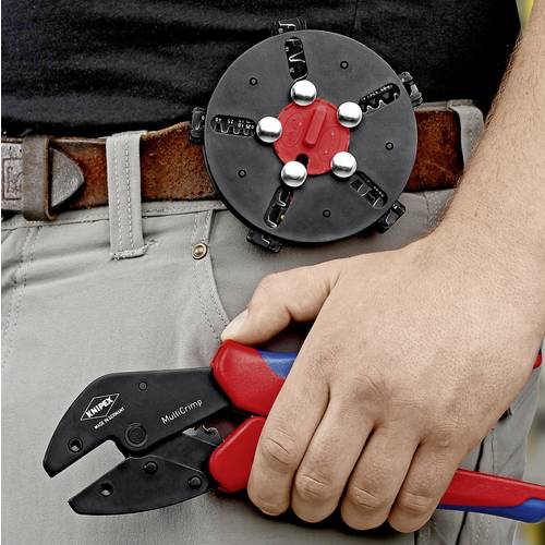 Thumbnail - Knipex MultiCrimp 97 33 01 Crimpzange Unisolierte, offene Steckverbinder, Isolierte Kabelschuhe + Steckverbinder/Stoßver...