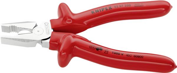Knipex 02 07 200 VDE Kraft-Kombizange 200 mm DIN ISO 5746, DIN EN 60900