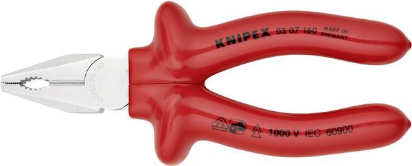 Knipex 03 07 160 VDE Kombizange 160 mm DIN ISO 5746, DIN EN 60900