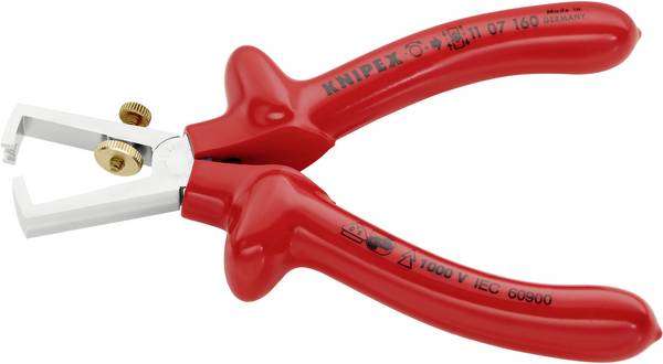 Knipex 11 07 160 11 07 160 VDE-Abisolierzange 10 mm² (max) 7 (max) 5 mm (max)