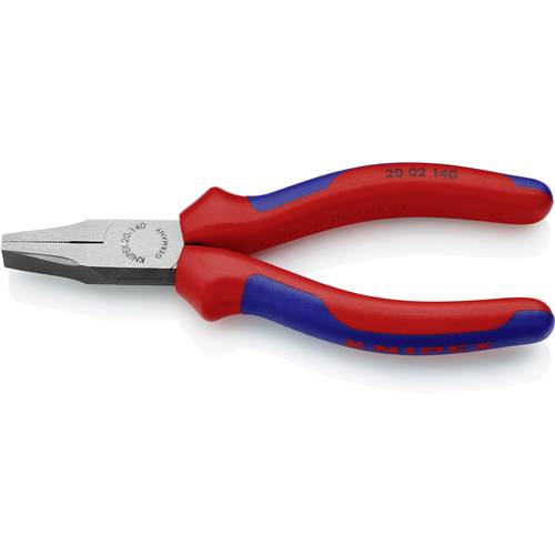 Knipex 20 02 140 Werkstatt Flachzange Gerade Chrom-Vanadium Elektrostahl 140 mm