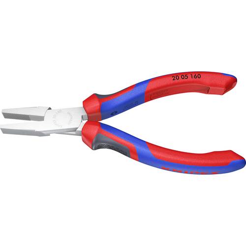 Knipex 20 05 160 Werkstatt Flachzange Gerade Chrom-Vanadium Elektrostahl 160 mm