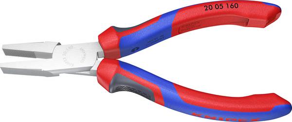 Knipex 20 05 160 Werkstatt Flachzange Gerade Chrom-Vanadium Elektrostahl 160 mm