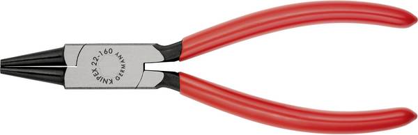 Knipex 22 01 160 Elektrotechnik und Feinwerktechnik Rundzange Gerade Chrom-Vanadium Elektrostahl 160 mm