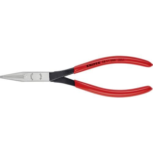 Knipex 28 21 200 Elektronik- u. Feinmechanik Flachrundzange Gerade Werkzeugstahl 200 mm