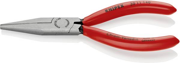 Knipex 30 11 140 Elektrotechnik und Feinwerktechnik Flachzange Gerade Chrom-Vanadium Elektrostahl 140 mm