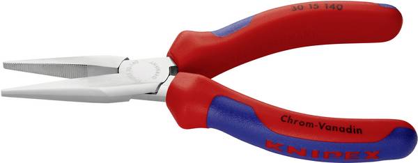 Knipex 30 15 140 Elektrotechnik und Feinwerktechnik Flachzange Gerade Chrom-Vanadium Elektrostahl 140 mm