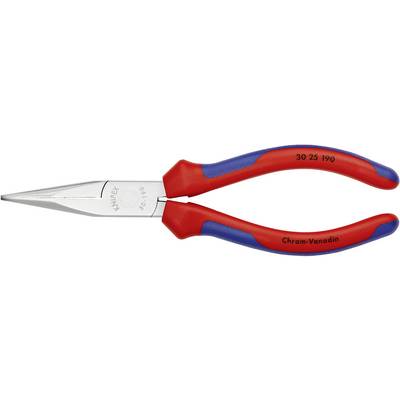 Eine rote und blaue Kombizange aus Chrom-Vanadium-Stahl mit der Aufschrift 'Knipex' und Zahlen '30 25 190'.