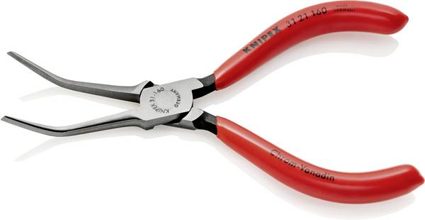 Knipex 31 21 160 Elektrotechnik und Feinwerktechnik Nadelzange 45° gebogen 160 mm
