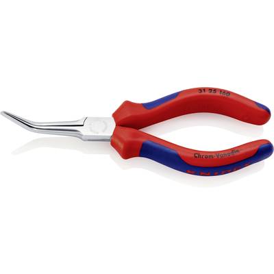 Knipex 31 25 160 Elektronik- u. Feinmechanik Nadelzange 45° gebogen 160 mm