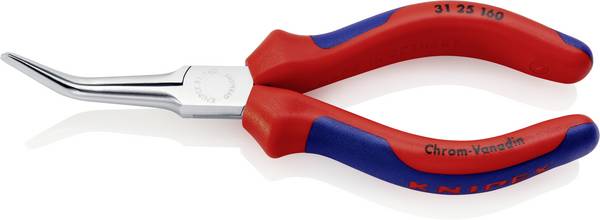 Knipex 31 25 160 Elektrotechnik und Feinwerktechnik Nadelzange 45° gebogen 160 mm
