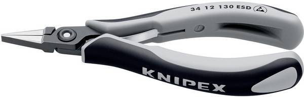 Knipex 34 12 130 ESD ESD Flachzange Gerade Chrom-Vanadium Kugellagerstahl 135 mm