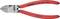 Rote Seitenschneider von Knipex, Modell '72 01 160', für Plastik geeignet, hergestellt in Deutschland.