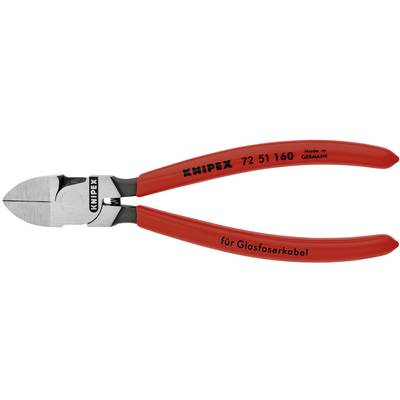 Eine rote Knipex-Seitenschneider-Zange, speziell zum Schneiden von Glasfaserkabeln, in Deutschland hergestellt.